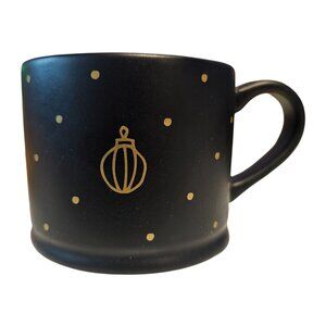 Starbucks 2016 Christmas Black Gold Mug Bauble Christmas Holiday Matte Mug